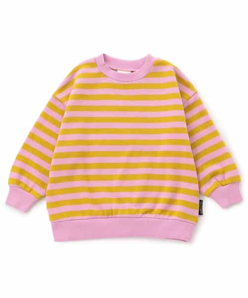 ★SALE★WEB限定  あったか裏起毛無地ボーダートレーナー