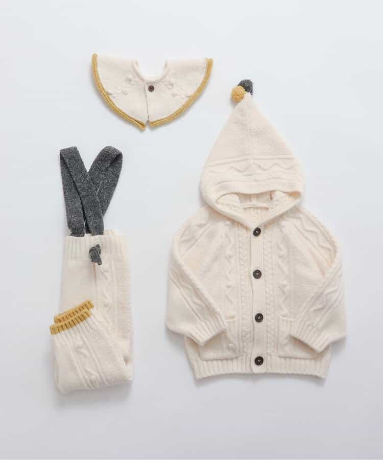 ★SALE★Bpop ケーブルニットサロペ(セットアップ可)_647115