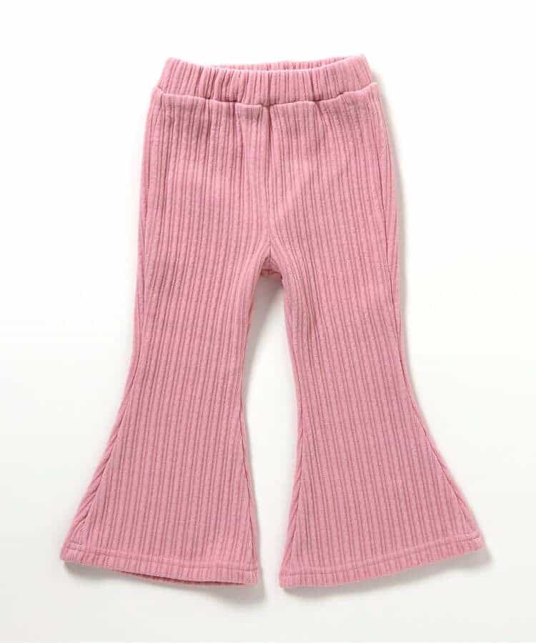 ベロアフレアパンツ（セットアップ可）  10分丈