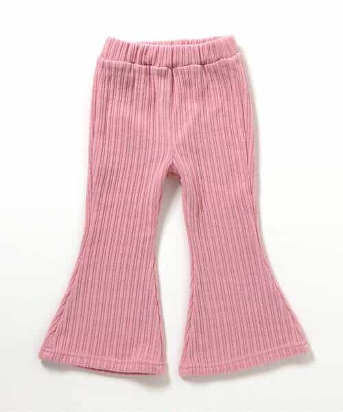 ベロアフレアパンツ（セットアップ可）  10分丈