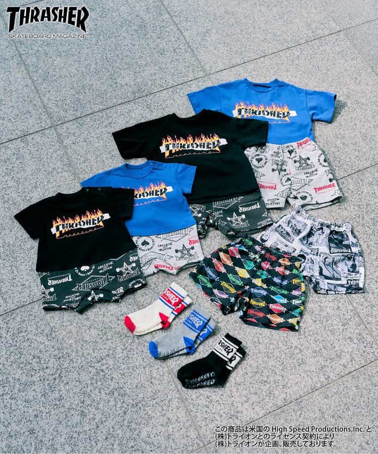 THRASHER　水陸両用パンツ  5分丈_769498