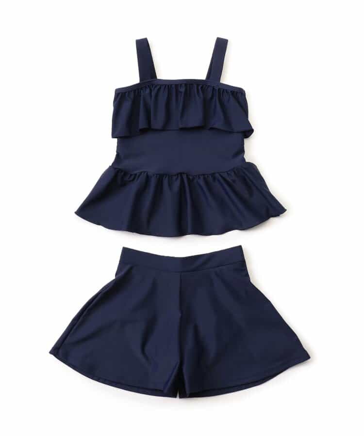★SALE★【ジュニア対応】女児 フリルスクールセパレート水着_UVカット_877300