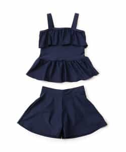 ★SALE★【ジュニア対応】女児 フリルスクールセパレート水着_UVカット_877300