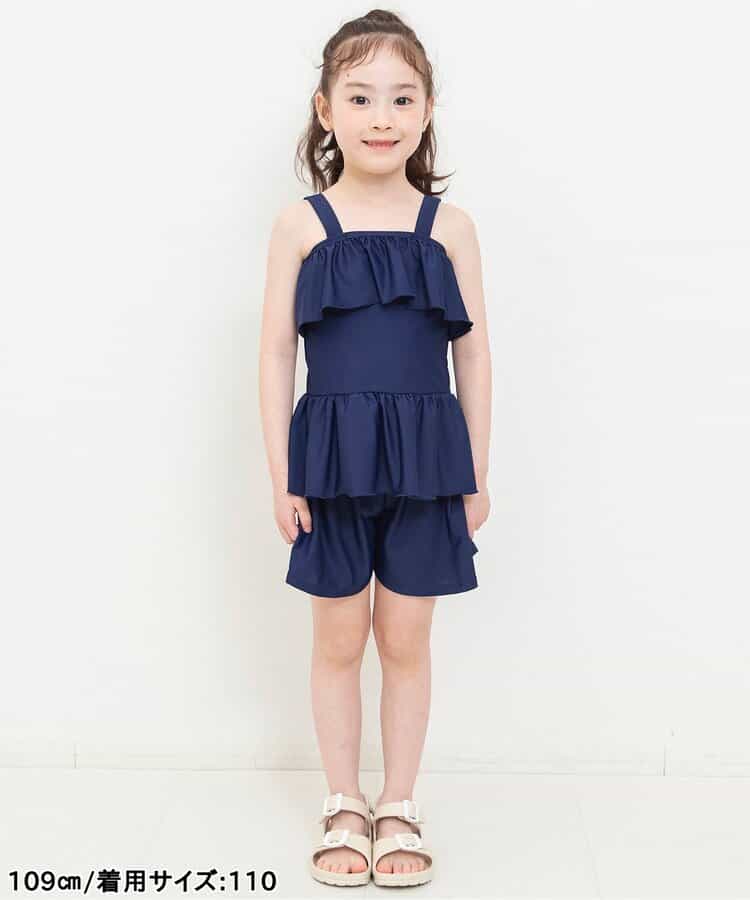 ★SALE★【ジュニア対応】女児 フリルスクールセパレート水着_UVカット_877311