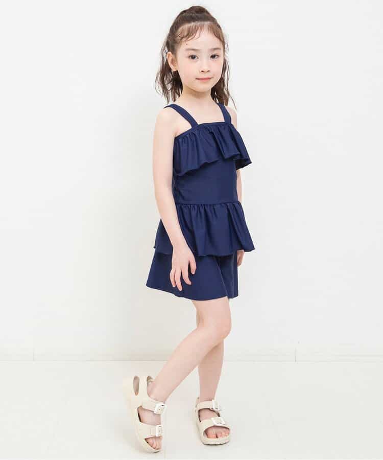 ★SALE★【ジュニア対応】女児 フリルスクールセパレート水着_UVカット_877312