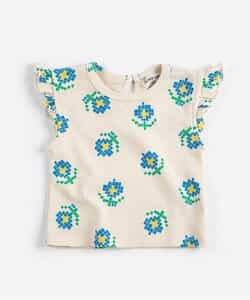 ★SALE★総柄Pixel Flowers半袖Tシャツ【ベビー】_883158
