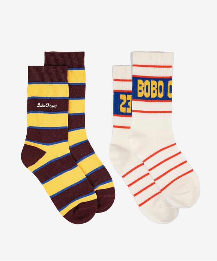 Long socks 2P【キッズ】