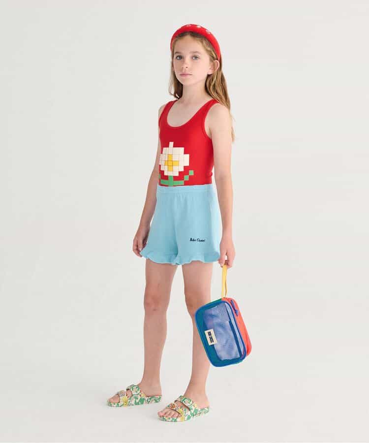 ★SALE★Color block mesh pouch_883931