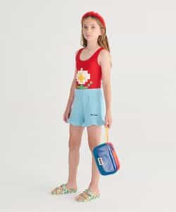 ★SALE★Color block mesh pouch_883931