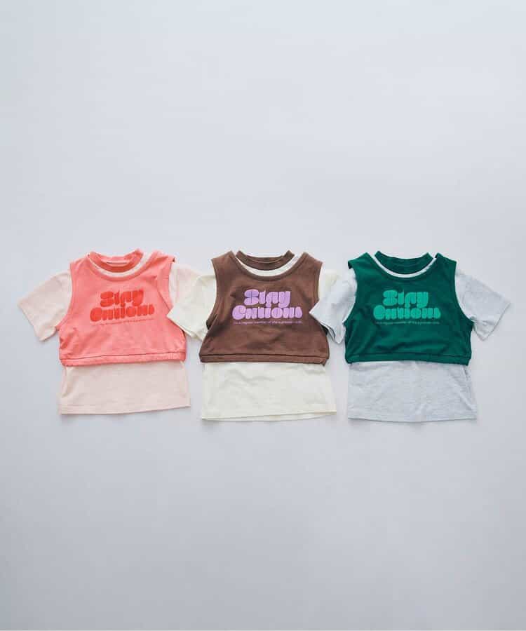 ★アウトレットセール★レイヤードタンク＆Tシャツセット_925089