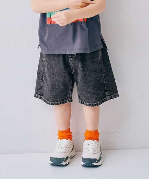 【CH再入荷！】カラーツイル＆デニムワイドハーフパンツ リンク