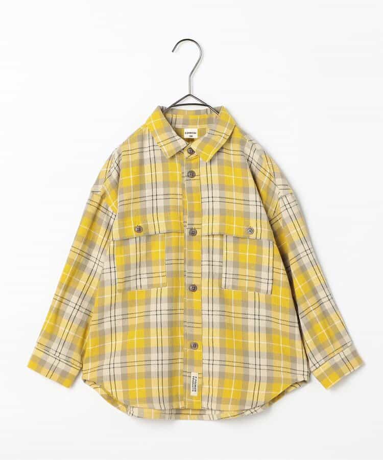 フランネルチェックオーバーシルエットシャツ リンク_934978