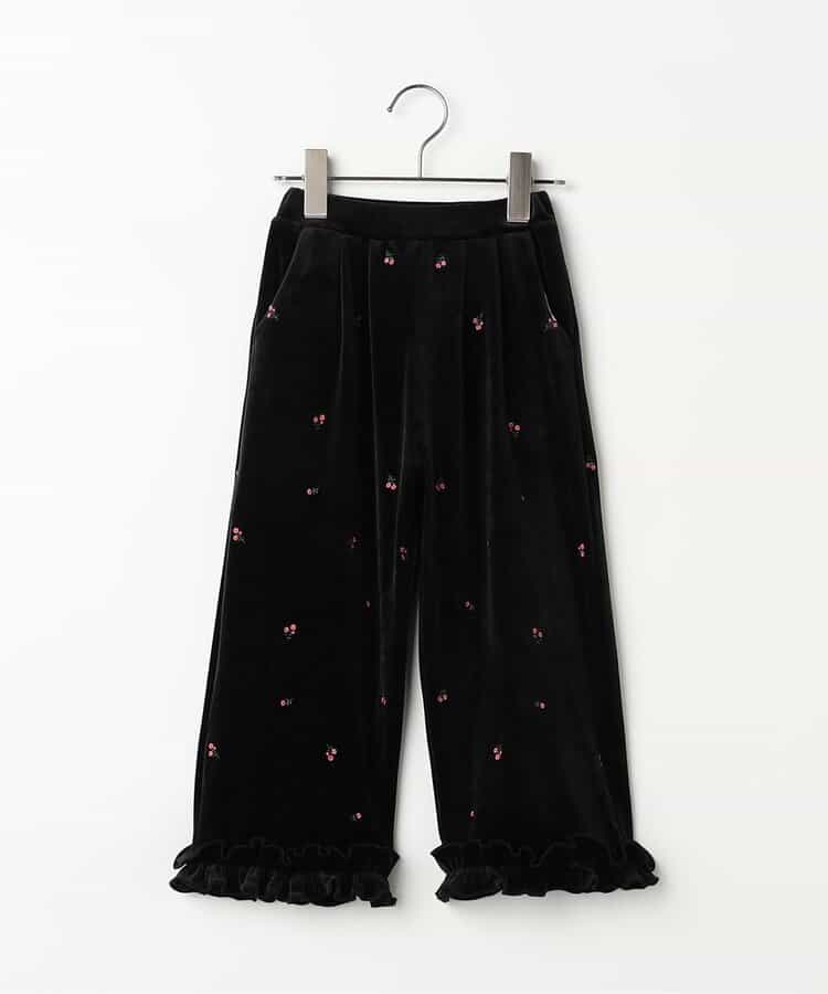 刺繍ベロアフリルパンツ リンク セットアップ対応_924280