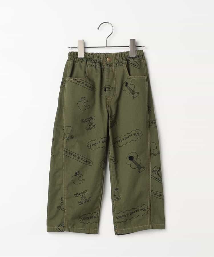 選べる3タイプイロチ買いしたい総柄ツイル・デニムパンツ 全12色_935355