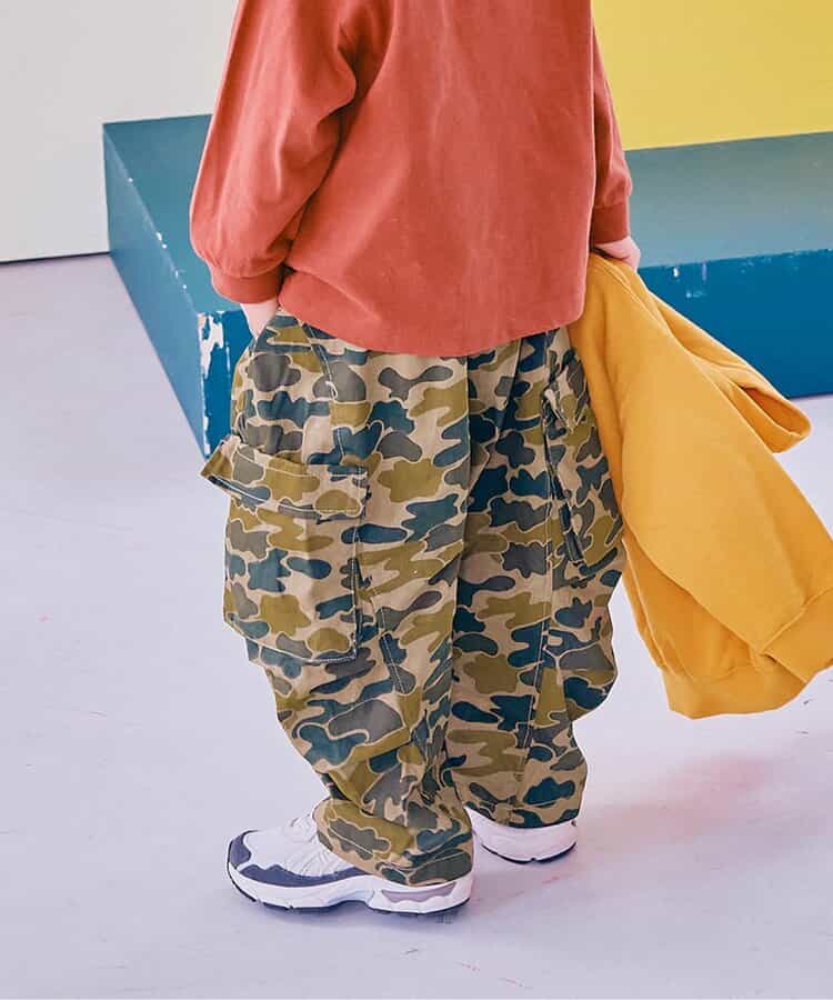 ボリュームシルエットひざタックカーゴパンツ