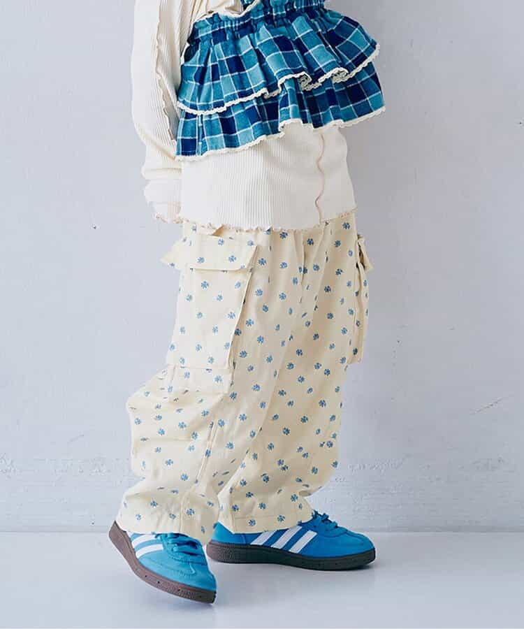 ボリュームシルエットひざタックカーゴパンツ