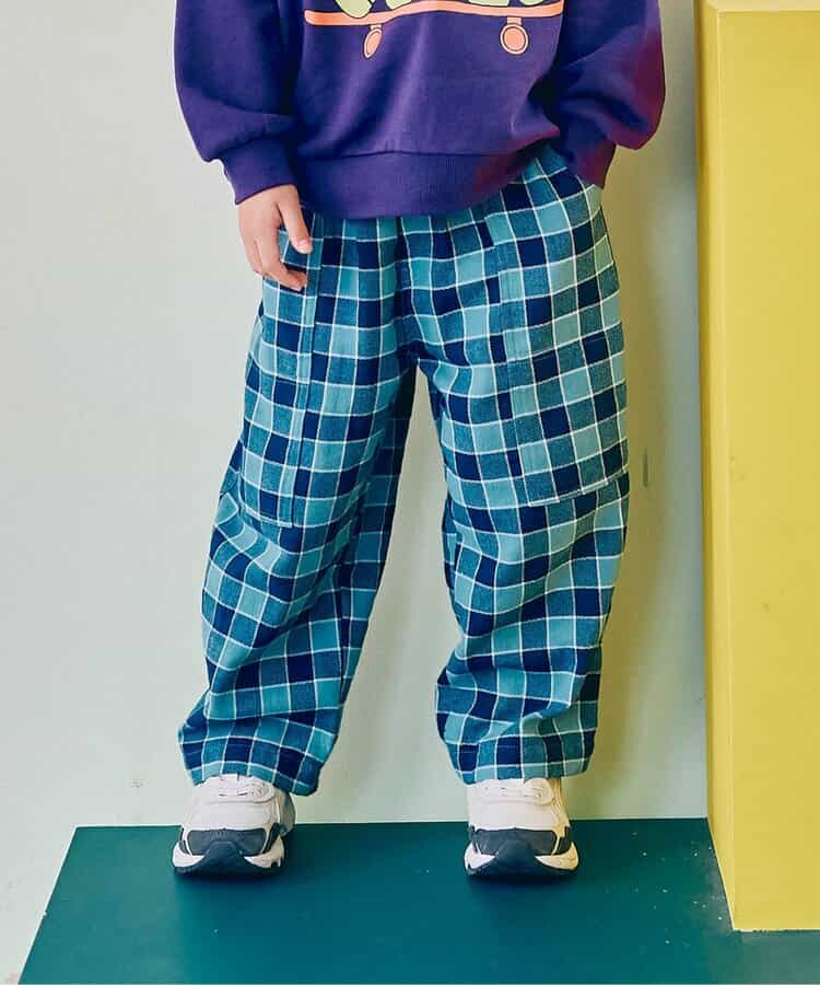 フランネルチェックリラックスストレートパンツ リンク
