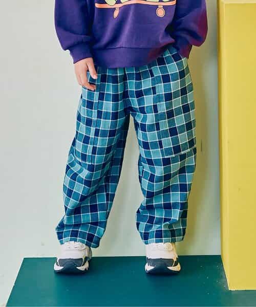 フランネルチェックリラックスストレートパンツ リンク