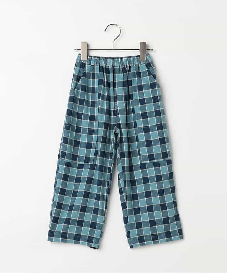 フランネルチェックリラックスストレートパンツ リンク_935406