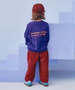 フランネルチェックリラックスストレートパンツ リンク_935423
