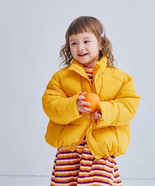 ふわふわ中綿のスタンドカラーパファージャケット