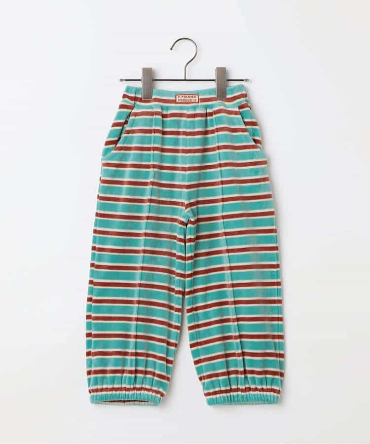 ベロアタッチのメルティ起毛フリースぬくぬくジムパンツ 全7色 リンク セットアップ対応 あったか  10分丈_994352