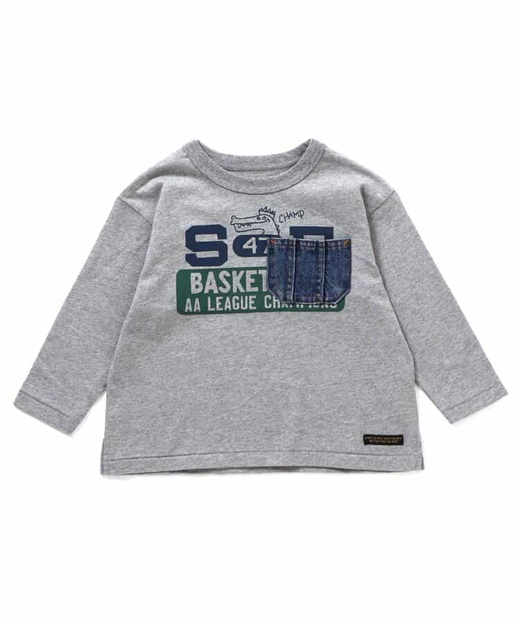ヴィンテージロゴ　デニムポケットTシャツ
