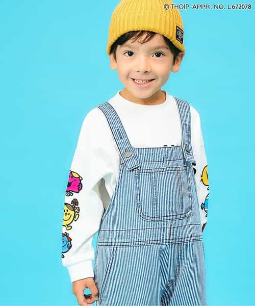 MR.MEN LITTLE MISS　袖ワッペン長袖Tシャツ