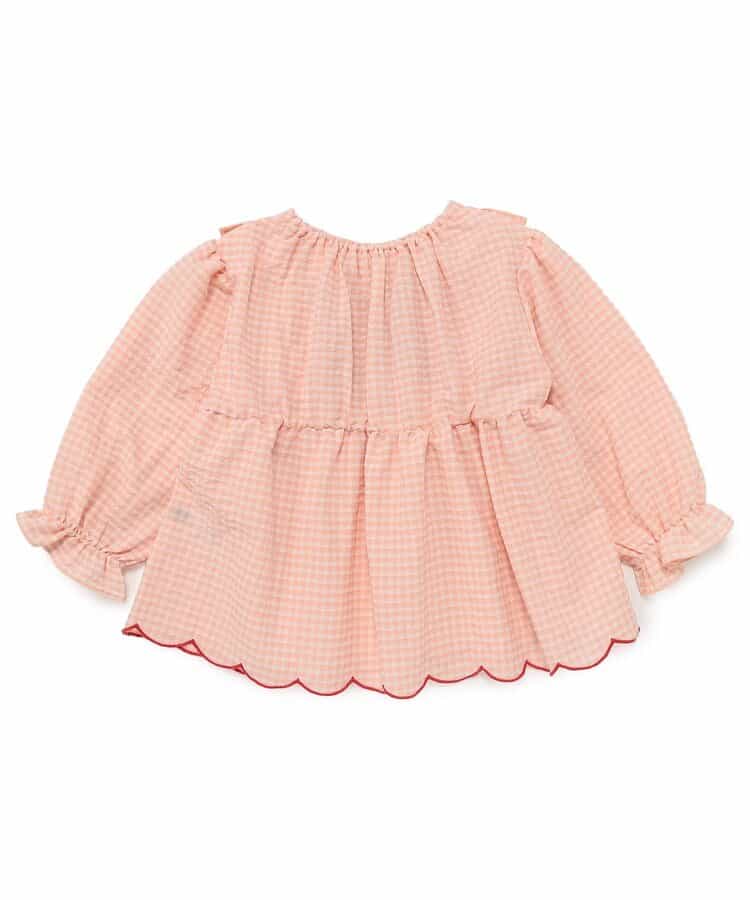 ★SALE★ハートスモッキングチュニックブラウス_708751