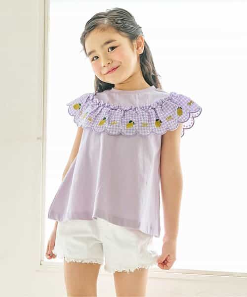 ★タイムセール★スカラップフリルTシャツ