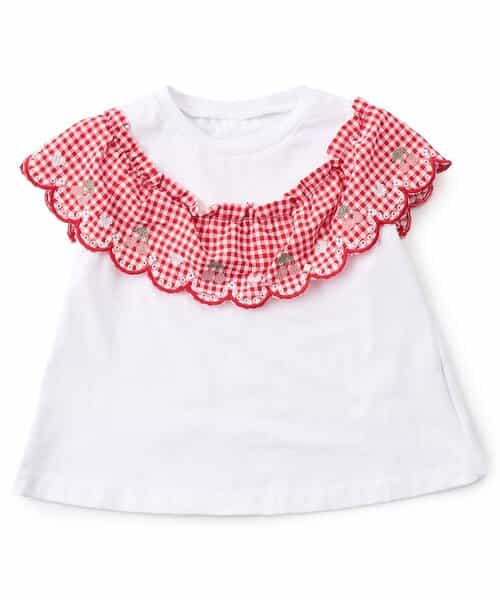 ★タイムセール★スカラップフリルTシャツ