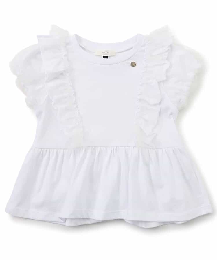 ふんわりチュールフリルTシャツ