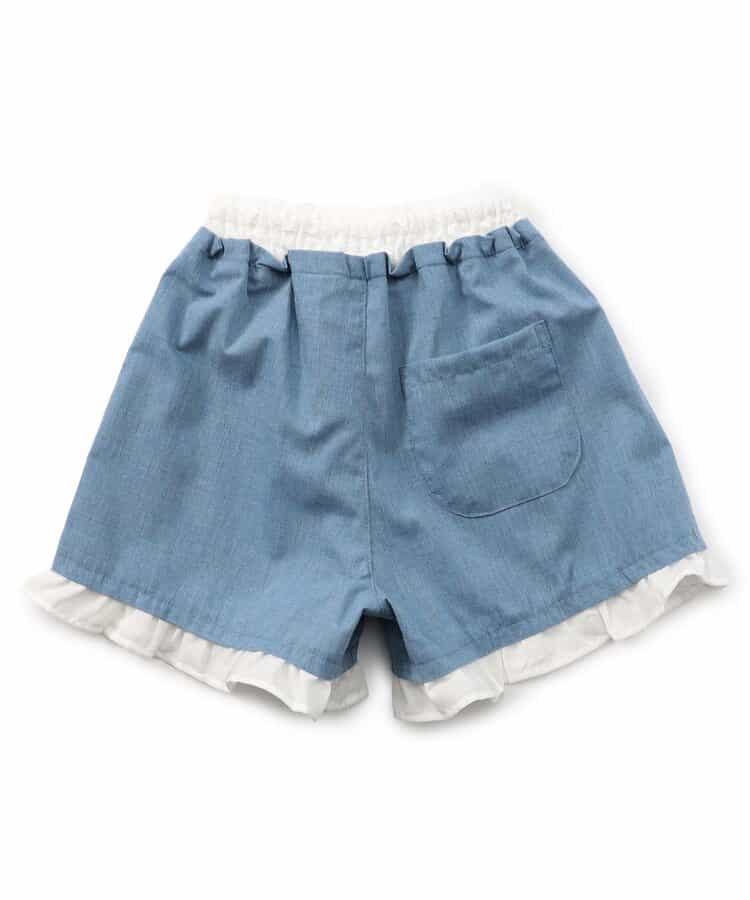 ★タイムセール★インして可愛い！フリルドッキングショートパンツ_735957