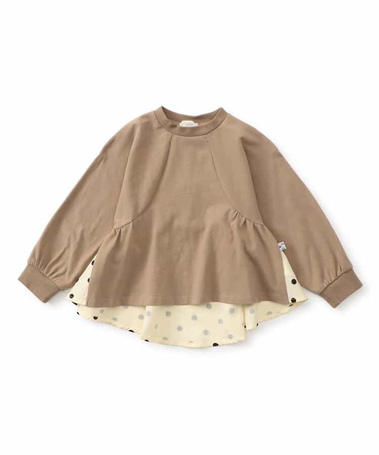 ギャザーたっぷり イレヘムデザイントップス