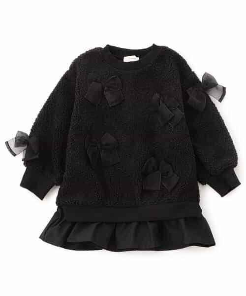 ★SALE★リボンいっぱいボアワンピース