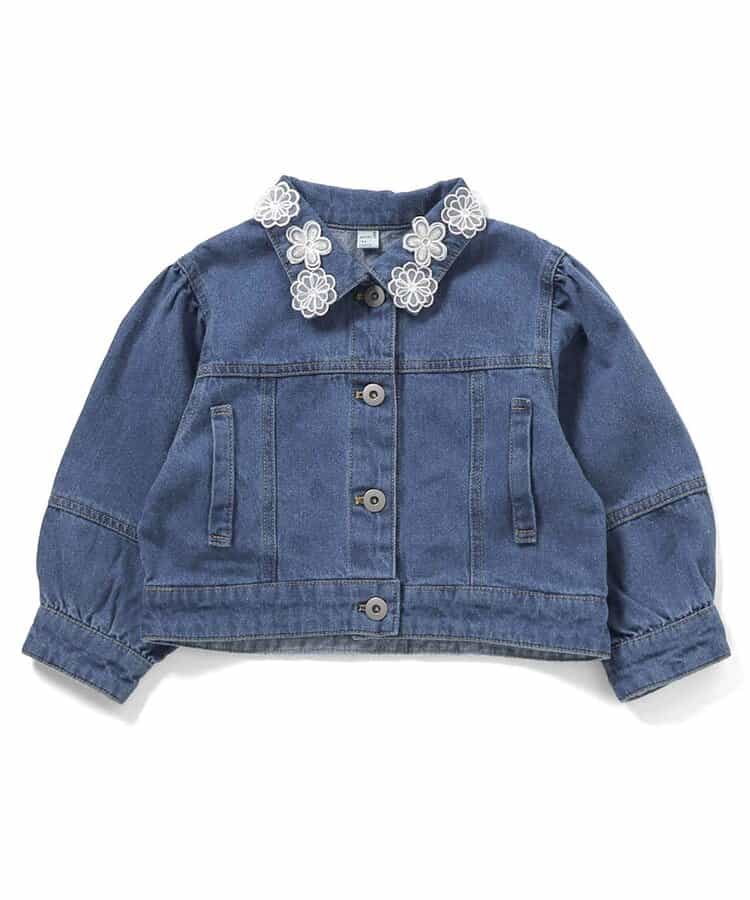 ★SALE★レースモチーフショートデニムジャケット_716309