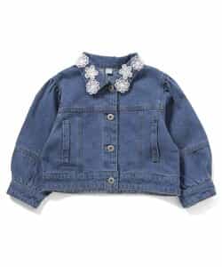 ★SALE★レースモチーフショートデニムジャケット_716309