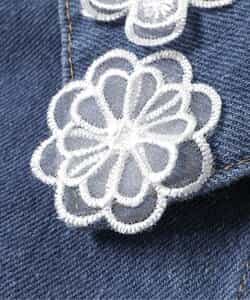 ★SALE★レースモチーフショートデニムジャケット_716312