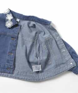 ★SALE★レースモチーフショートデニムジャケット_716317