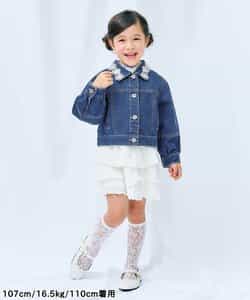 ★SALE★レースモチーフショートデニムジャケット_716318