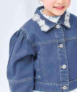 ★SALE★レースモチーフショートデニムジャケット_716319
