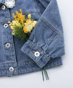 ★SALE★レースモチーフショートデニムジャケット_716323