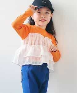 ★SALE★WEB限定 シアーチェックドッキングトップス