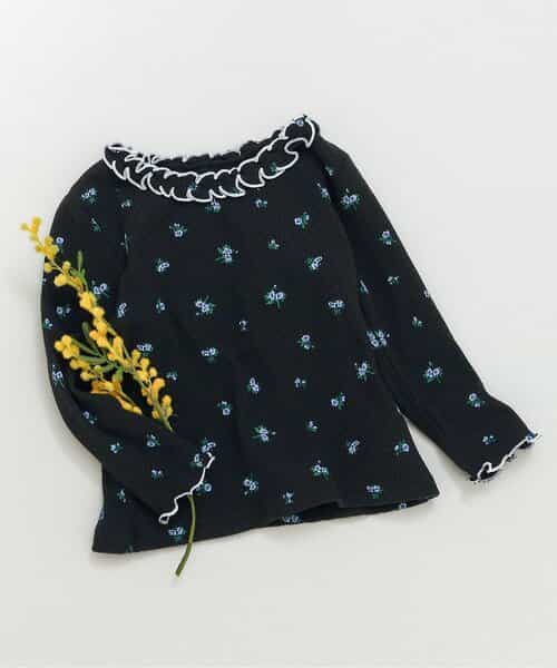 ★SALE★WEB限定 衿フリルワッフルメローTシャツ