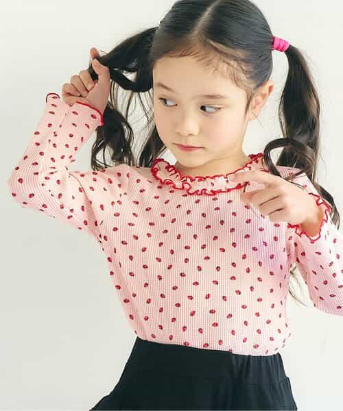 ★SALE★WEB限定 衿フリルワッフルメローTシャツ