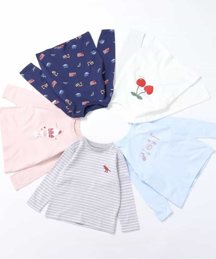 ★アウトレットセール★アソートモチーフ長袖Tシャツ｜7days Style_464746