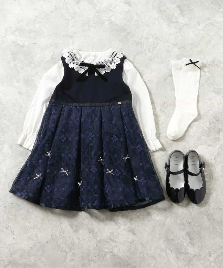 ★SALE★レース衿リボンブラウス_713350