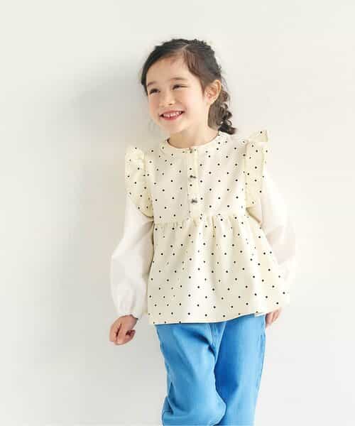 ★SALE★フリルベストドッキングトップス