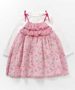 ★SALE★フラワーシフォンワンピース_アプレレクールマシェリ_722047