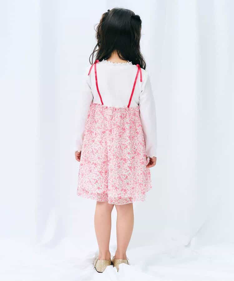 ★SALE★フラワーシフォンワンピース_アプレレクールマシェリ_722050